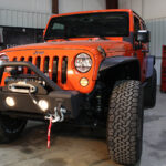 Jeep JK Stubby Bumper W/Tube Guard 07-18 Wranger JK Black Texured Powercoated Fishbone Offroad - FB22001