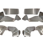 Jeep JL Inner Fenders For 18-Current Wrangler JL Front/Rear Set of 4 Aluminum Raw Fishbone Offroad - FB33108