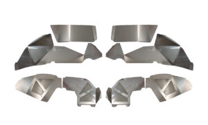 Jeep JL Inner Fenders For 18-Current Wrangler JL Front/Rear Set of 4 Aluminum Raw Fishbone Offroad - FB33108