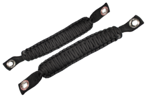 Paracord Grab Handles for A Pillar Sound Bar 07-18 Wrangler JK Black Fishbone Offroad - FB55283