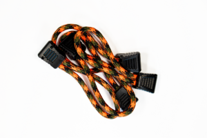 Paracord Zipper Pulls 5 Pcs Orange Camo Fishbone Offroad - FB51279-J