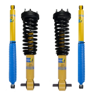 Bilstein 4600 Front Assembled Coilovers with OE Replacement Coils and Rear Shocks for 2014 Ford F-150