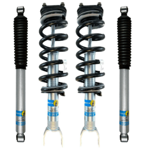 Bilstein B8 5100 0-2" Front Lift Adjustable Coilovers with OE Replacement Coils and Rear Shocks for 2006-2008 Dodge Ram 1500 4WD