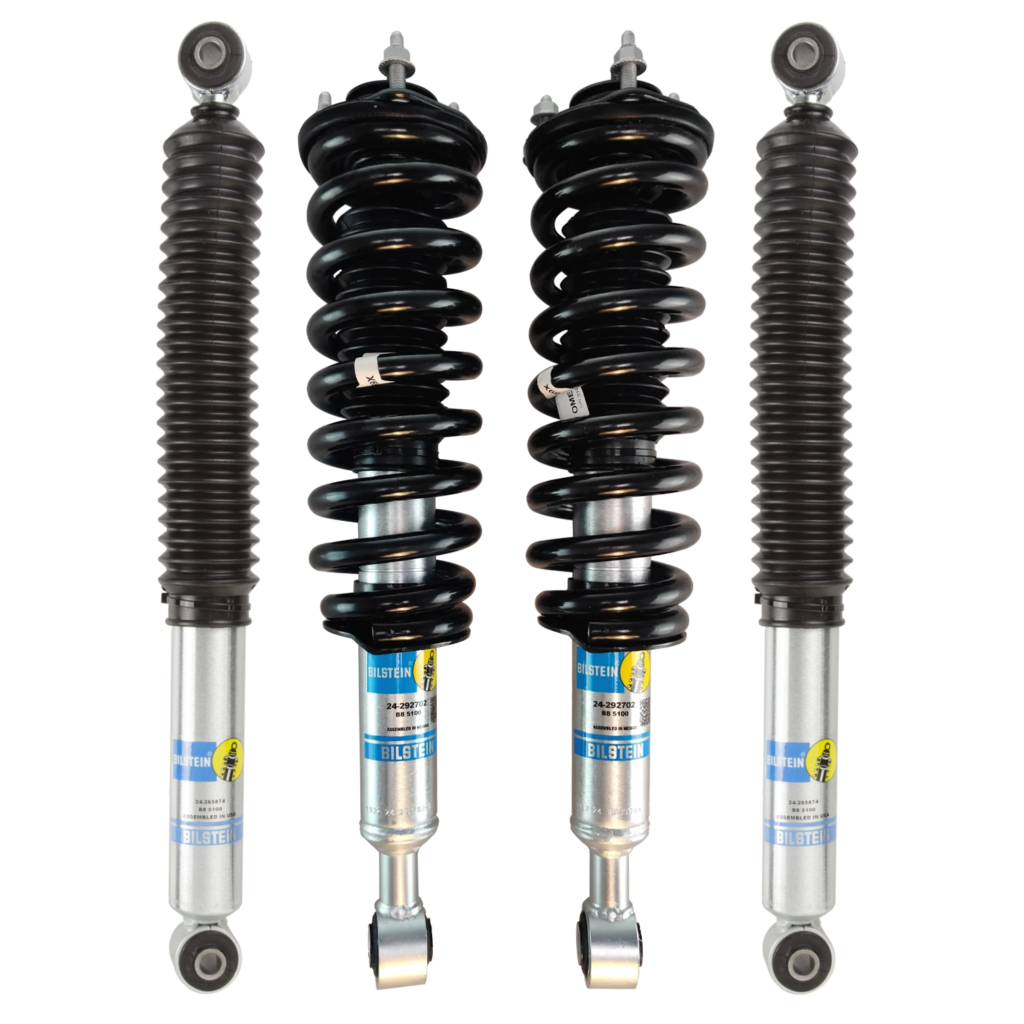 Bilstein B8 5100 0-2.6" Lift Coilovers with OE Replacement Coil Springs and Rear Bilstein Shocks for 2015-2022 Chevy Colorado