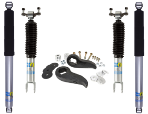 ReadyLift 2" Levelling Kit with Bilstein 5100 Front Shocks and Bilstein 5100 0-1" Rear Lift Shocks for 2020-2022 Chevy GMC 3500HD