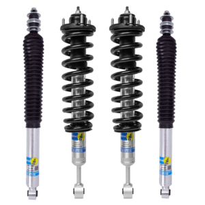 Bilstein 5100 0-0.85 Lift Front Assembled Coilovers with OE Springs and 0-1 Rear Lift Shocks for 2005-2015 Toyota Tacoma
