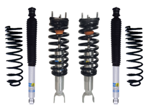 Bilstein 6112 0.6-2.6 Front Lift Assembled Coilovers with Rear 5100 Shocks and 1.5 ICON Coils for 2019-2023 Ram 1500 2WD-4WD