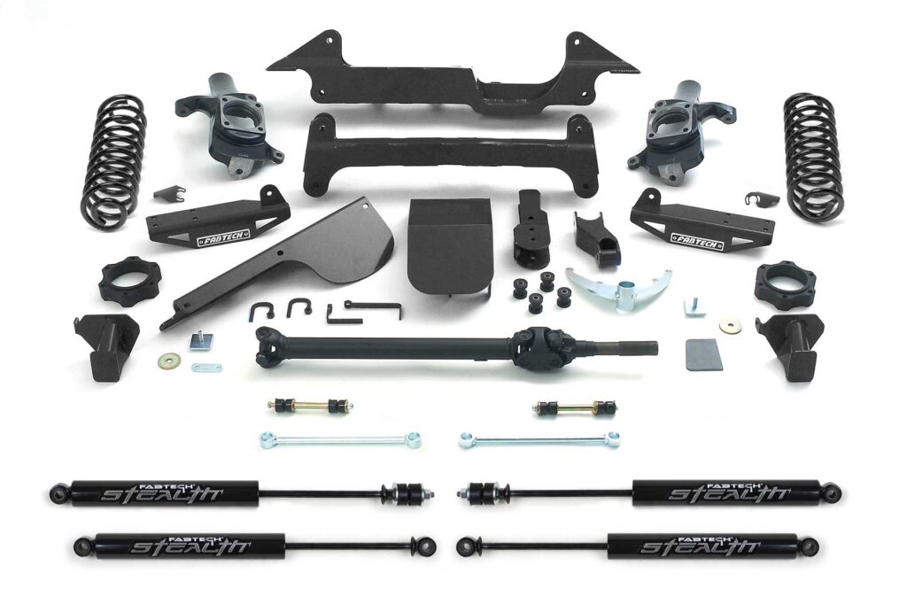 Fabtech Performance 6 Lift Kit with stealth shocks for 2003-2008 Hummer H2 4WD
