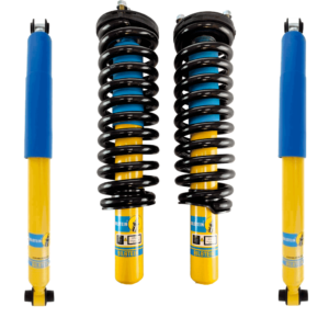 Bilstein 4600 Front Assembled Coilovers with OE Replacement Coils with Rear Shocks for 2002-2006 Chevrolet Trailblazer EXT