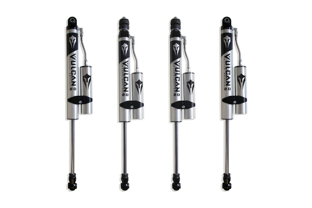 MaxTrac Front & Rear Vulcan Series Reservoir Shocks – 2.5" Lift Height for 2013-2024 RAM 3500-947325VR