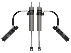 ICON V.S. 2.5 Remote Reservoir 0-1 Rear Lift Shocks w-CDCV for 2014 Toyota Tacoma