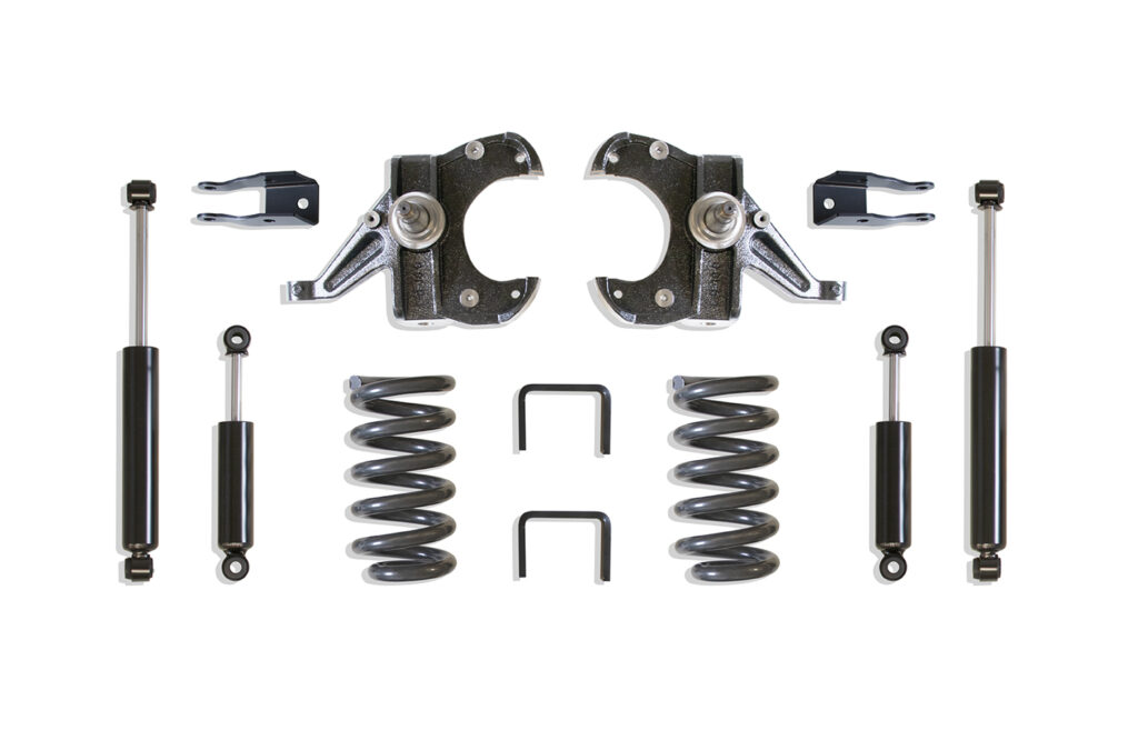 MaxTrac 5.5"/5" Lowering Kit for 1973-1987 C10 with 1.25" Thick Rotors-K331155H