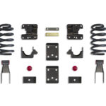 MaxTrac 2"/4" Lowering Kit with Coils for Single Cab for 2014-2018 Silverado/Sierra 1500 2WD/4WD-K331524-6