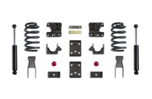 MaxTrac 2"/4" Lowering Kit with Coils for Single Cab for 2014-2018 Silverado/Sierra 1500 2WD/4WD-K331524-6