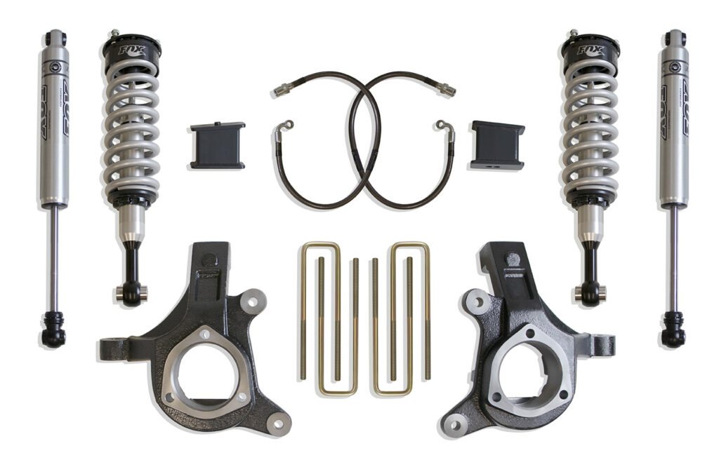 MaxTrac 6" Lift Kit with Fox Shocks for 2007-2016 Silverado/Sierra 1500 2WD (Cast Steel Arms)-K881364F
