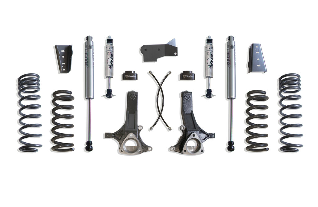 MaxTrac 7" Lift Kit with Fox Shocks for 2009-2024 RAM 1500 5-Lug 2WD 4.7L-K882470F