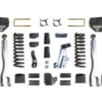MaxTrac 8" Lift Kit with 4-Links and Vulcan Reservoir Shocks for Factory Rear Air Ride for 2014-2018 RAM 2500 4WD Diesel-K947285VRLA