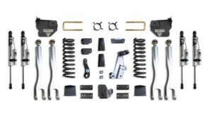 MaxTrac 8" Lift Kit with 4-Links and Vulcan Reservoir Shocks for Factory Rear Air Ride for 2014-2018 RAM 2500 4WD Diesel-K947285VRLA