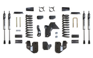 MaxTrac 4" Lift Kit with Vulcan Shocks for Factory Rear Air Ride for 2019-2024 RAM 2500 4WD Diesel-K947441VA