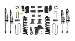 MaxTrac 8" Lift Kit with Vulcan Reservoir Shocks for Factory Rear Air Ride for 2019-2024 RAM 3500 4WD Diesel-K947585VRA