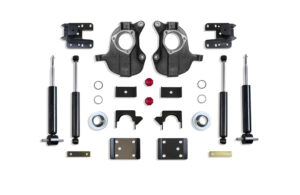 MaxTrac 3"/5" or 4"/6" Lowering Kit with Spindles/Struts for Stamped/Aluminum Arms for 2016-2018 Silverado/Sierra 1500 2WD/4WD-KC331336