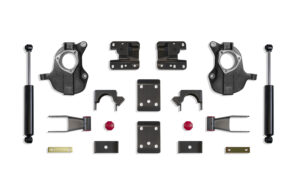 MaxTrac 2"/4" Lowering Kit with Spindles for Stamped/Aluminum Arms for 2016-2018 Silverado/Sierra 1500 2WD/4WD-KC331524