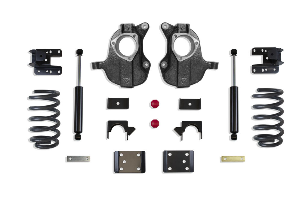 MaxTrac 4"/6" Lowering Kit with Spindles/Coils for 2016-2018 Silverado/Sierra 1500 2WD/4WD 2DR (Stamped/Aluminum Arms)-KC331546-6