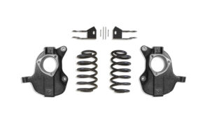 MaxTrac 2"/4" Lowering Kit with Spindles for MagneRide for 2015-2020 GM SUV 2WD/4WD-KC331624A