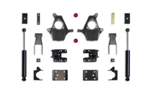 MaxTrac 2"/4" Lowering Kit with Spindles and Cast Steel Arms for 2007-2016 Silverado/Sierra 1500 2WD/4WD-KS331324