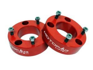 MotoFab 2" Front Leveling Lift Kit RED - 2004-2025 Ford F150