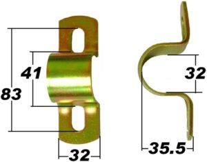 SuperPro Heavy-Duty Steel Sway Bar Mount Bracket for Enhanced Suspension Stability - SPF0984K