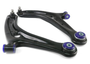 SuperPro Front Lower Control Arm Set with SuperPro Bushings for 2011 Ford Fiesta S & Mazda 2 Sport - TRC1069