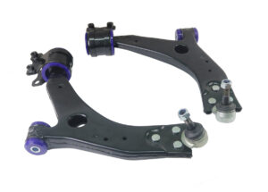 SuperPro Front Lower Control Arm Set with SuperPro Bushings (18mm Ball Joint) for 2004 Ford Focus & 2004-2008 Volvo Models - TRC1135