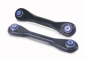 SuperPro Rear Lower Control Arm Set with SuperPro Bushings for 2004 Mazda 3 S & 2007 Mazdaspeed 3 - TRC1148