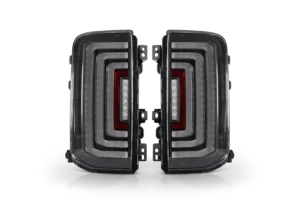 Attica 4x4 Gloss Black Clear Lens Rogue Series Tail Lights for 2021-2025 Ford Bronco