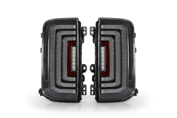 Attica 4x4 Gloss Black Clear Lens Rogue Series Tail Lights for 2021-2025 Ford Bronco