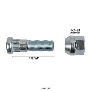 Synergy Wheel Spacer Replacement Stud & Lug Nut - 4110-1-2-20