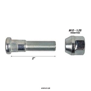 Synergy Wheel Spacer Replacement Stud & Lug Nut - 4110-12-1.25