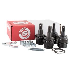 Synergy Adjustable Ball Joint Kit Knurled Front for 2003-2013 Dodge Ram 1500/2500/3500 -