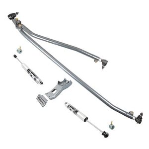 Synergy Heavy Duty Front Steering Kit Dual Bracket w/ Stabilizers & Clamps for 2003-2013 Dodge Ram 1500/2500/3500 -