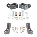 Synergy Front & Rear Lower Shock Relocation Kit for 2018+ Jeep Wrangler JL/JLU - 8819