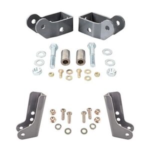 Synergy Front & Rear Lower Shock Relocation Kit for 2018+ Jeep Wrangler JL/JLU - 8819