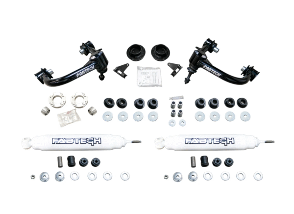Fabtech 3 Ball Joint UCA Lift Kit with Rear Performance Shocks for 2024-2025 Toyota Tacoma 4WD