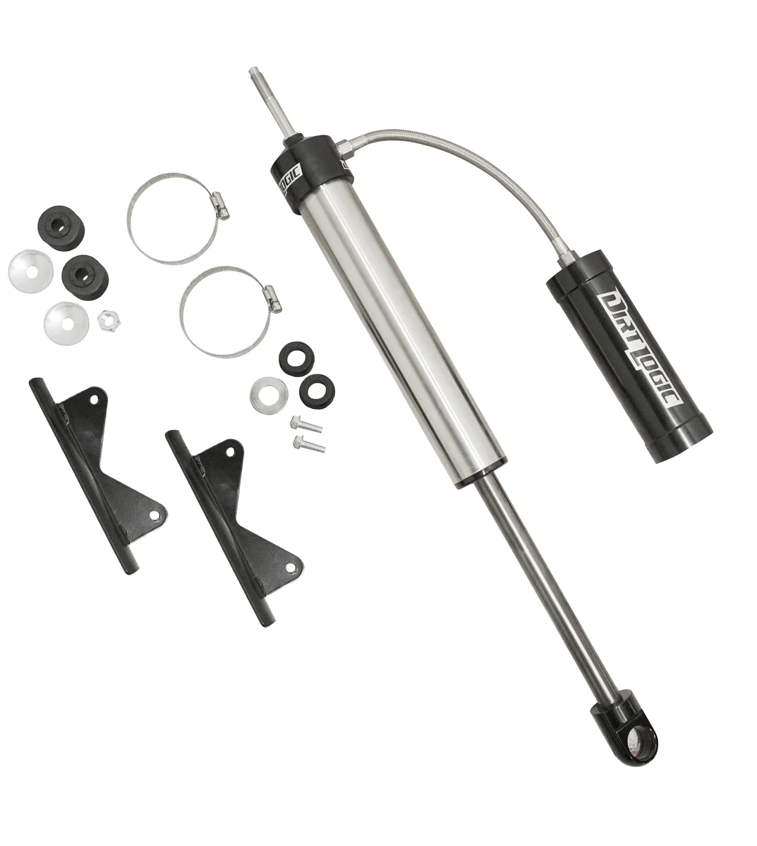 Fabtech 3 Uni-Ball Upper Control Arm Kit with 2.5 Resi Dirt Logic Coilovers and Resi Dirt Logic 2.25 Shocks 1