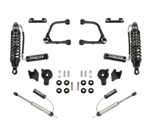 Fabtech 3 Uni-Ball Upper Control Arm Kit with 2.5 Resi Dirt Logic Coilovers and Resi Dirt Logic 2.25 Shocks for 2024-2025 Toyota Tacoma