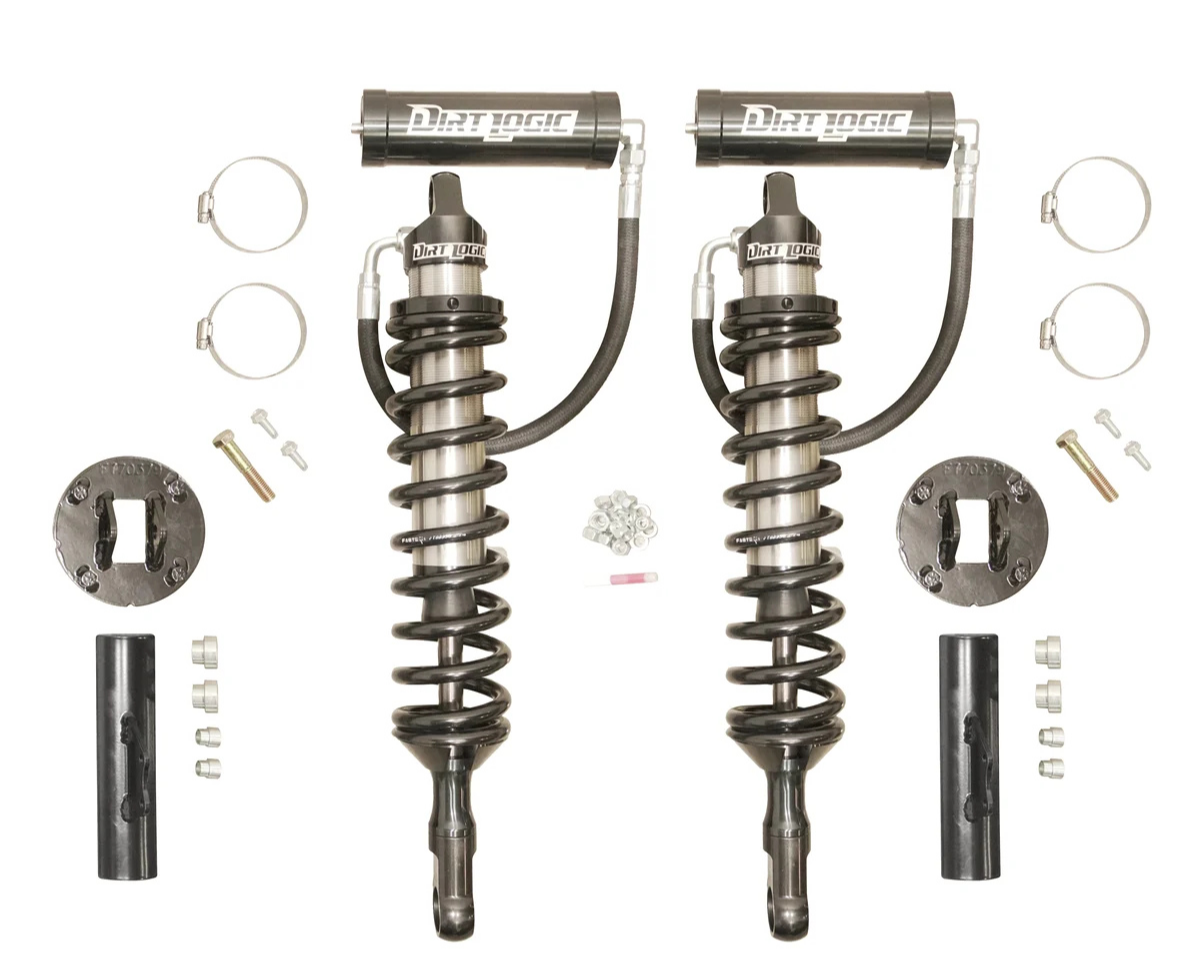 Fabtech 3 Uni-Ball Upper Control Arm Kit with 2.5 Resi Dirt Logic Coilovers and Resi Dirt Logic 2.25 Shocks