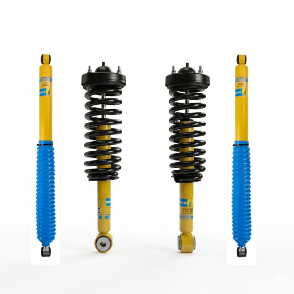 Bilstein 4600 Front Assembled Coilovers with OE Replacement Coils and Rear Shocks for 2021-2025 Ford F-150