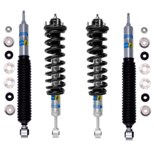 Bilstein 5100 0-2.5 Front Lift Assembled Coilovers with OE Replacement Springs and 0-2 Rear Lift Shocks for 2003-2009 Lexus GX470
