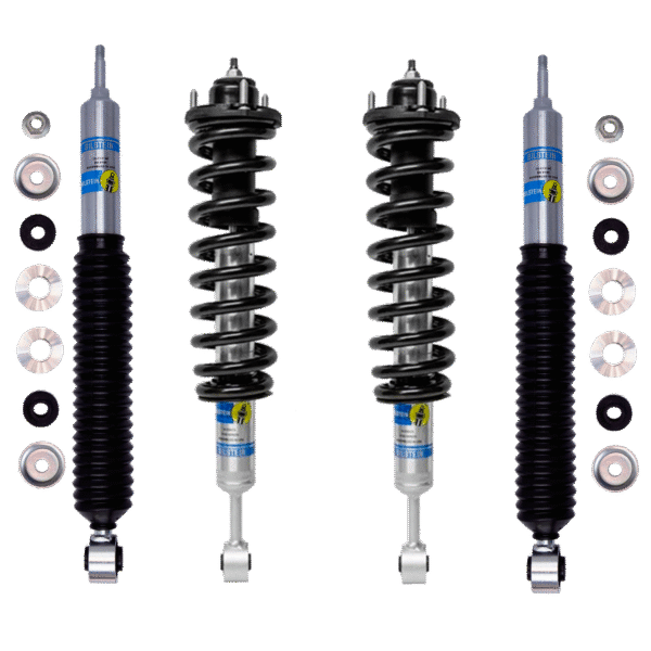 Bilstein 5100 0-2.5 Front Lift Assembled Coilovers with OE Replacement Springs and 0-2 Rear Lift Shocks for 2003-2009 Lexus GX470