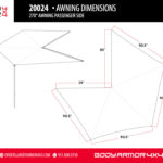 Body Armor Sky Ridge 270 Awning Passenger Side With Mountng Brackets - BOD-20024
